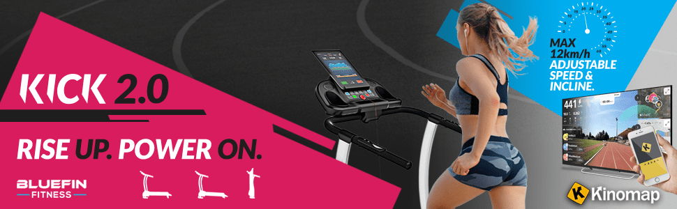 Bluefin high speed folding treadmill