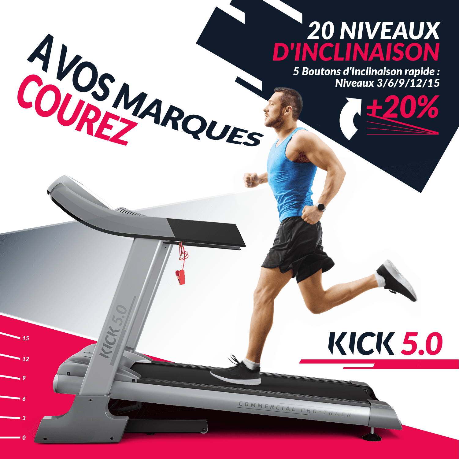 Bluefin tapis roulant haute vitesse