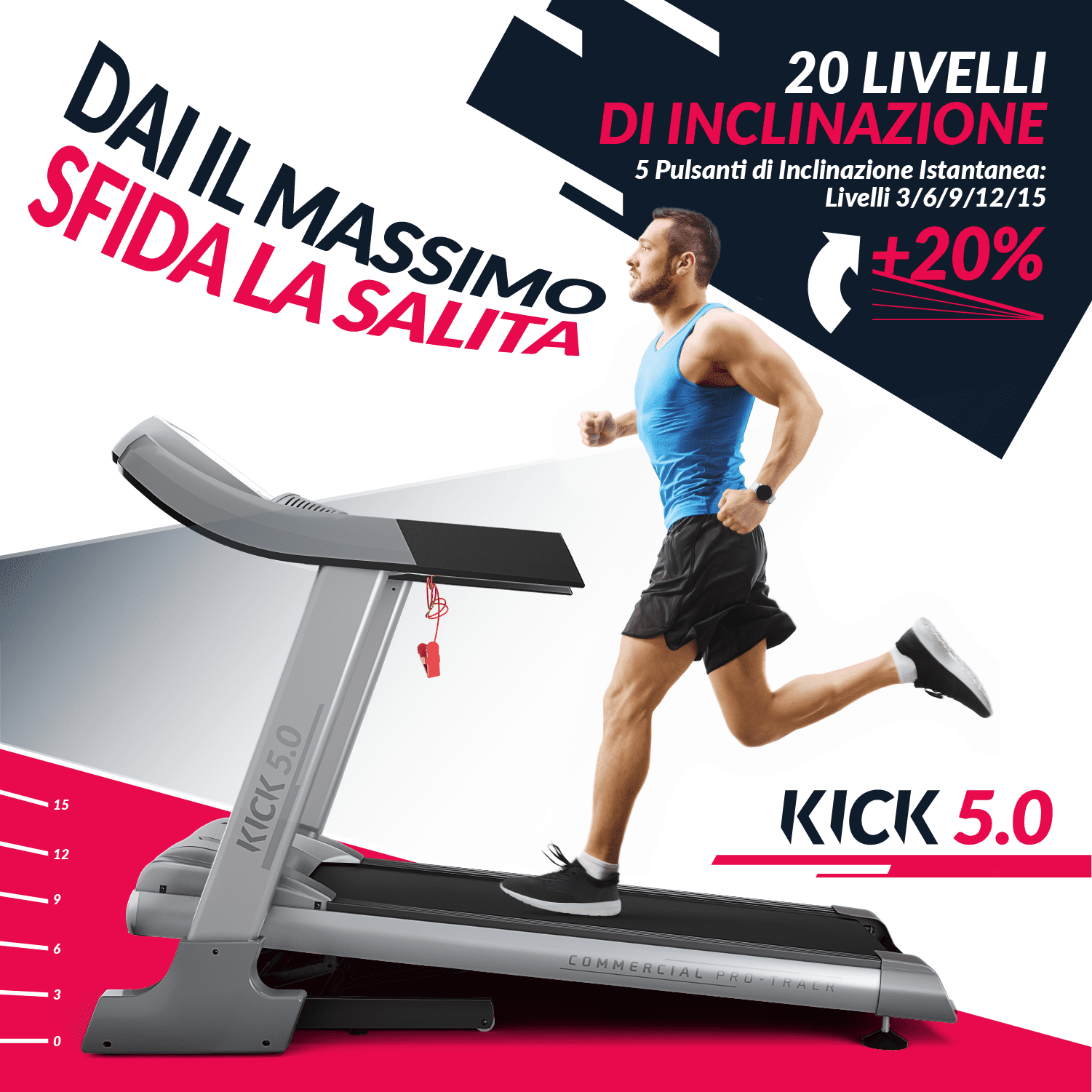 Bluefin tapis roulant elettrico ad alta velocità