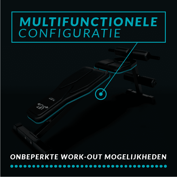 Bluefin drukbank multifunctionele opklapbare