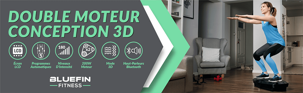 Bluefin plateforme vibrante et oscillante 3d